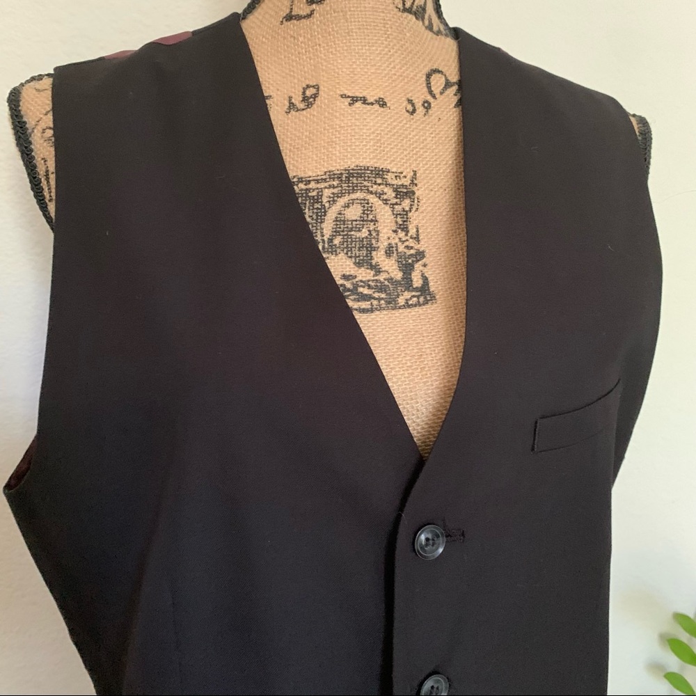 Mens Black Topman Slimfit Suit. - Picture 10 of 16